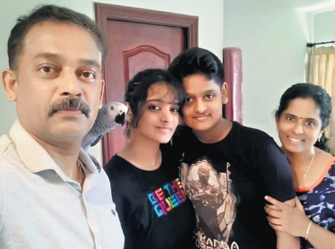Mojo with Mahendranath and his family