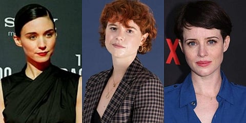 (L-R) Actresses Rooney Mara, Jessie Buckley and Claire Foy (Photos | AP)