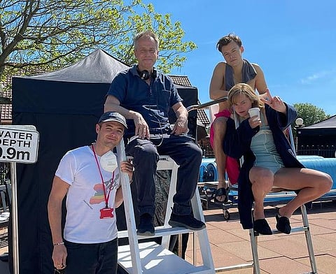 From the sets of 'My Policemen' (Photo | Emma Corrin, Instagram)