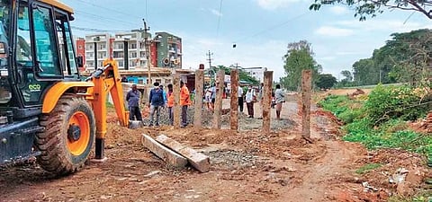 Railway officials close road
