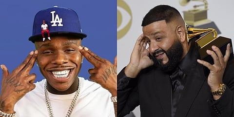 (L) Rapper DaBaby and (R) DJ Khaled (Photos | Instagram/@dababy; AP)