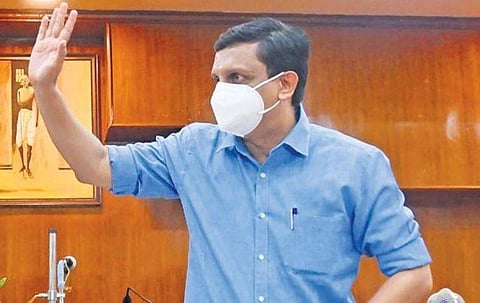 Tourism Minister P A Mohamed Riyas at a press meet in Kochi | ALBIN MATHEW