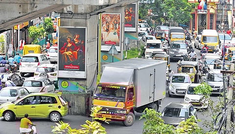 With the government relaxing lockdown curbs in the state, heavy traffic was witnessed in Ernakulam city on Friday | A Sanesh