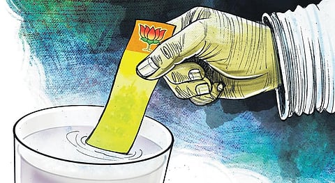 After poll rout, black money heist deals BJP crushing blow