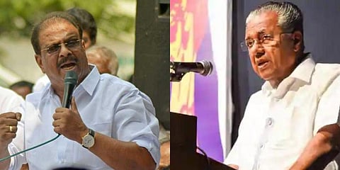 K Sudhakaran (L) and Pinarayi Vijayan (File Photos)