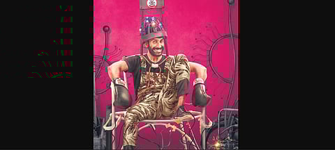 Rishi in a still from Nodi Swamy Ivanu Irode Heege