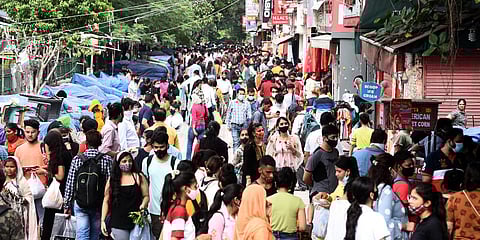 Markets reopened on Monday as part of government's order of gradual unlocking of COVID-induced restrictions, in New Delhi. (Photo| Parveen Negi, EPS)