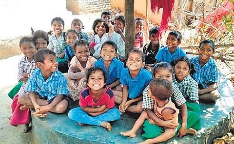 Many rural and agency areas suffer due to the digital divide. The Adivasi Youth Group says they are building the library precisely to bridge this gap (File Photo | Express)