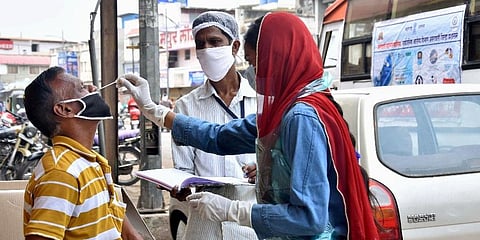 The weekly positivity rate regarding levels of restrictions will be determined on the basis of RT-PCR tests only. (File photo | PTI)