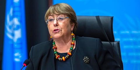 UN human rights chief Michelle Bachelet (File Photo | AP)