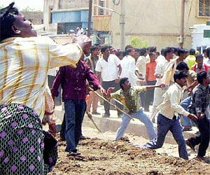 The post-poll violence-affected areas after the declaration of the Assembly poll results on May 2.  (File photo)