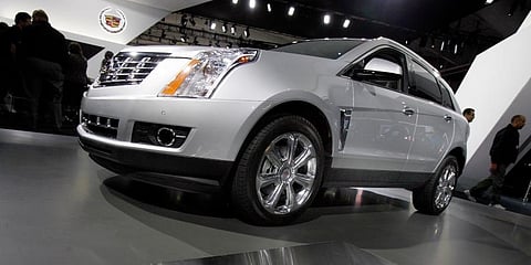2013 Cadillac SRX displayed at the New York International Auto Show. (Photo | AP)