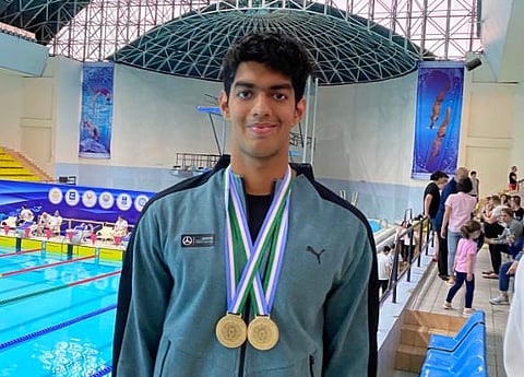 Indian swimmer Srihari Natraj. (Photo | Twitter)