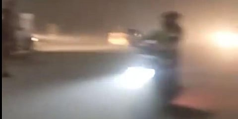 A scene from the gas leak incident in Badlapur. (Photo| ANI)