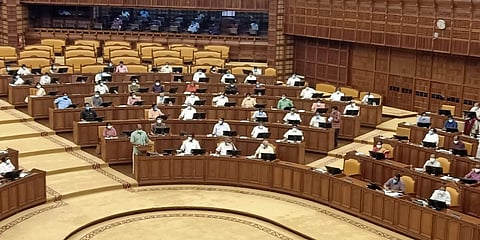 Kerala Finance Minister KN Balagopal presents the maiden budget of the government's second tenure. (Photo| Vincent Pulickal, EPS)
