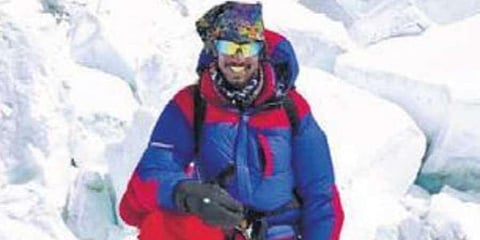 Anmish Varma Bhupati Raju on Mt Everest