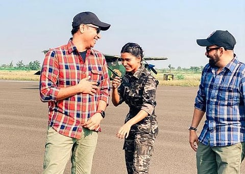 Samantha in a candid snap from the sets of 'The Family Man' season 2 (Photo | Samantha Akkineni, Instagram)