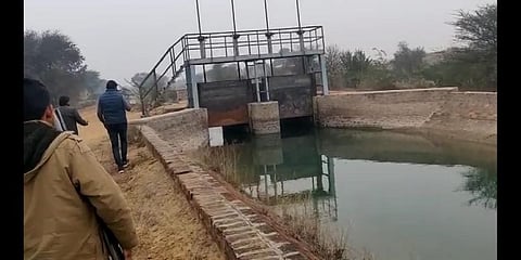 Indira Gandhi canal in Rajasthan's Hanumangarh district. (Photo| EPS)