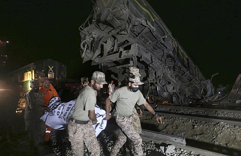 Two passenger trains collided in Pakistan's southern Sindh Province killing at least 63 people. (Photo | AP)
