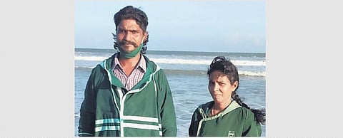 Deepika Tadi of Antarvedi with her husband Pradeep Tadi | EXPRESS