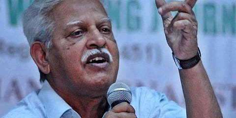 Founder of Revolutionary Writers Association, poet Varavara Rao. (File photo | EPS)