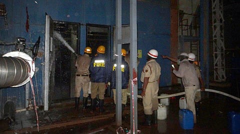 File picture of a fire being doused at the Yelahanka power plant | Express