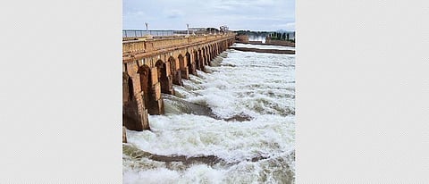 The Krishnaraja Sagar across the Cauvery is the lifeline of the region