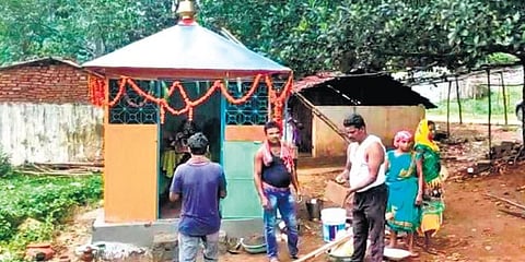 Temple construction in disputed Andhra Odisha Border stopped