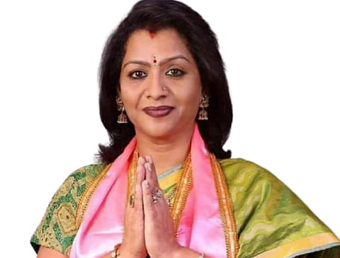 Hyderabad Mayor Mayor Gadwal Vijayalaxmi (Photo | Vijayalaxmi Gadwal, Facebook)