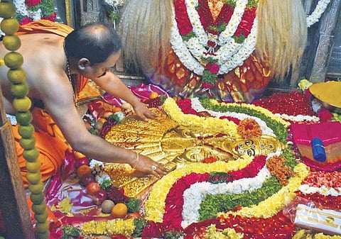 The Goddess at the Balkampet Yellamma temple (File Photo | Express, S Senbagapandiyan)