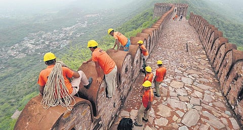 Search operation at Amer Fort in Jaipur, where lightning claimed 11 lives | PTI