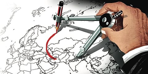 If keeping Iran out of the internal deliberations on the Gulf is not enough, India found a new hurdle. (Express Illustration | Amit Bandre)