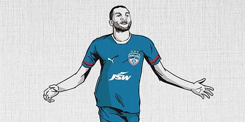 Congolese striker Prince Vinny Ibara Doniama (Photo | Bengaluru FC Twitter)