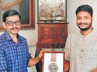 Prince Adithya Varma launching Nazhika at Kowdiar Palace