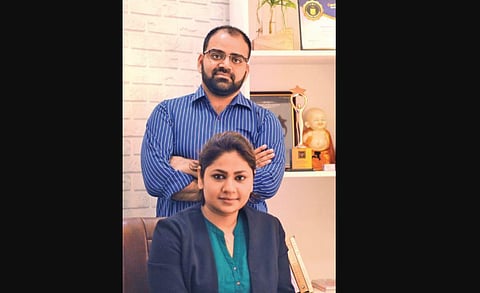 Work and life partners Param Bhargava and Shreedha Singh are the forces behind brands Khadi Essentials and The Ayurveda Co. (Photo | EPS