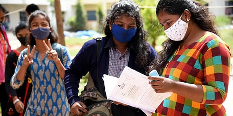 Image of Karnataka SSLC students used for representation. (Nagaraja Gadekal, EPS)