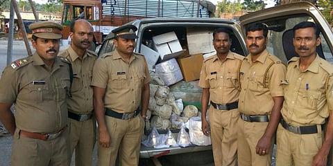 Image of Kerala Excise personnel used for representation.