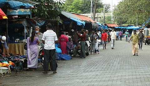 A scene from Ernakulam market. (Photo | Arun Angela, EPS)