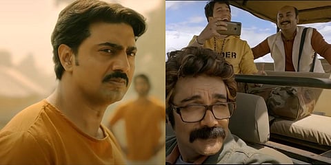 Stills from 'Golondaaj' (L) and 'Kakababur Protyaborton' (Photo| IMDb)