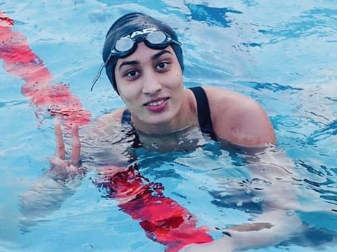 Indian swimmer Maana Patel. (Photo | Twitter)