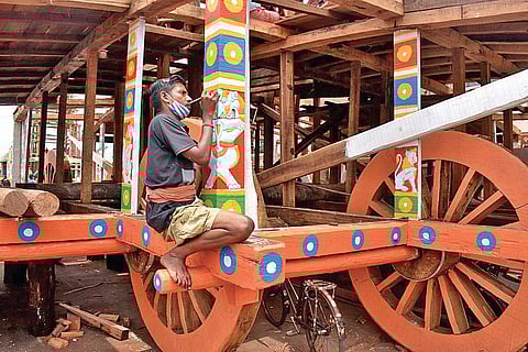 Srimandir servitors testing negative for Covid-19 would be allowed to participate in the pulling of the three chariots. (File photo | Express)