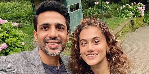 Actors Taapsee Pannu and Gulshan Devaiah (Photo | Gulshan Devaiah Instagram)