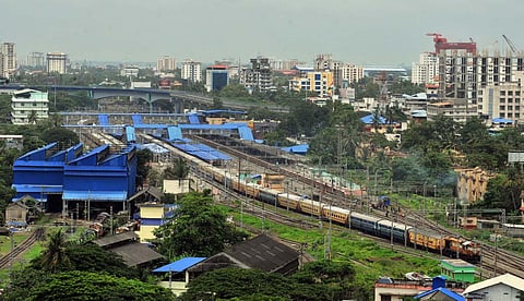 Aerial view of south railway station. (Photo| A Sanesh, EPS)