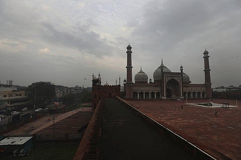 A deserted view of Jama Masjid on Eid al Adha following restrictions due to Covid pandemic in New Delhi. (Photo | AP)