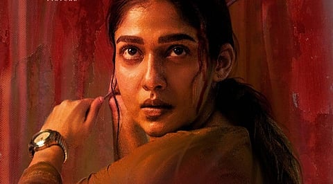 Actress Nayanthara in 'Netrikann' (Photo | Film Poster)