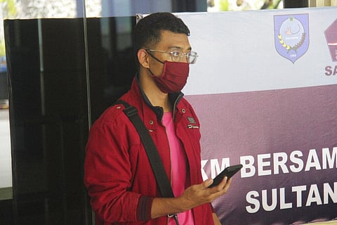 The man who used a fake identity arrives at the Sultan Babullah airport in Ternate, Indonesia. (Photo | AP)
