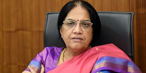 AP State Election Commissioner Nilam Sawhney inspected vote counting arrangements. (File Photo | EPS)