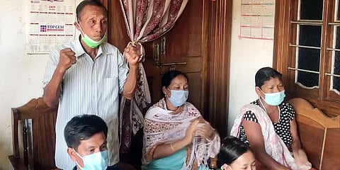 Family and friends of weightlifter Saikhom Mirabai Chanu get emotional after she wins silver medal at the Tokyo Olympics. (Photo | ANI)