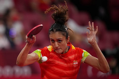 India's Manika Batra. (Photo | AP)