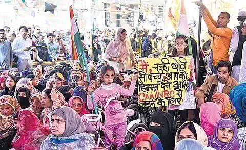 File image of Anti-CAA protesters at Delhi’s Shaheen Bagh (File Photo | EPS)